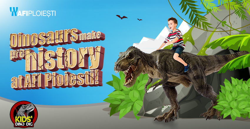 Dinosaurs make prehistory at AFI Ploiesti