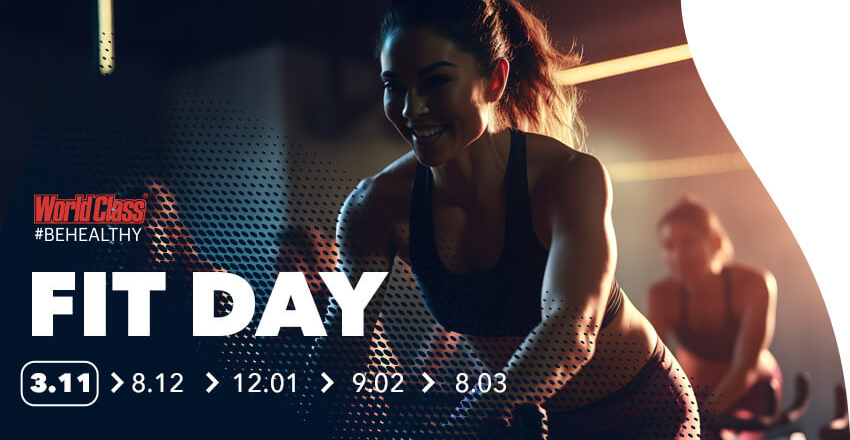 FIT DAY! Free cycling hour from November with World Class