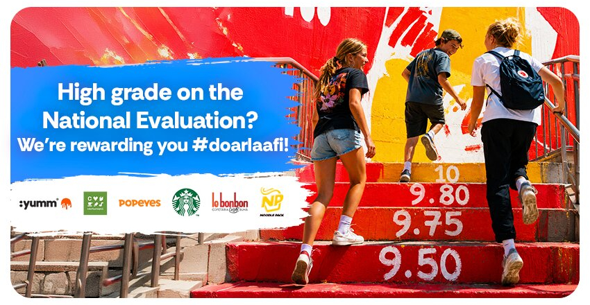 High average at the National Assessment? We reward you #doarlaafi