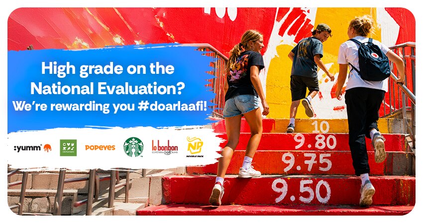 High average at the National Assessment? We reward you #doarlaafi