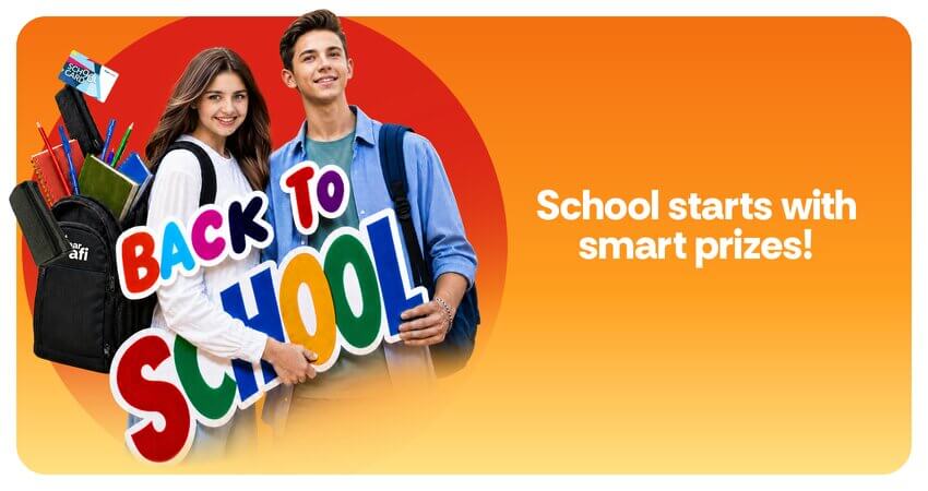 Start the school year with smart prizes, #onlyatAFI!